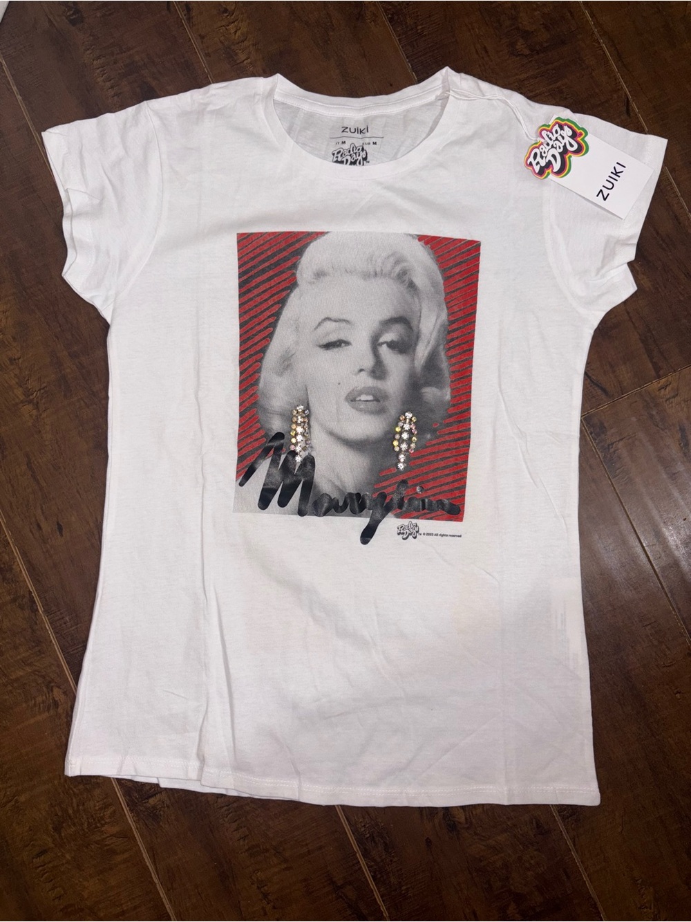 Radio Days Marilyn Monroe Graphic Rhinestone Tshirt Size M NWT